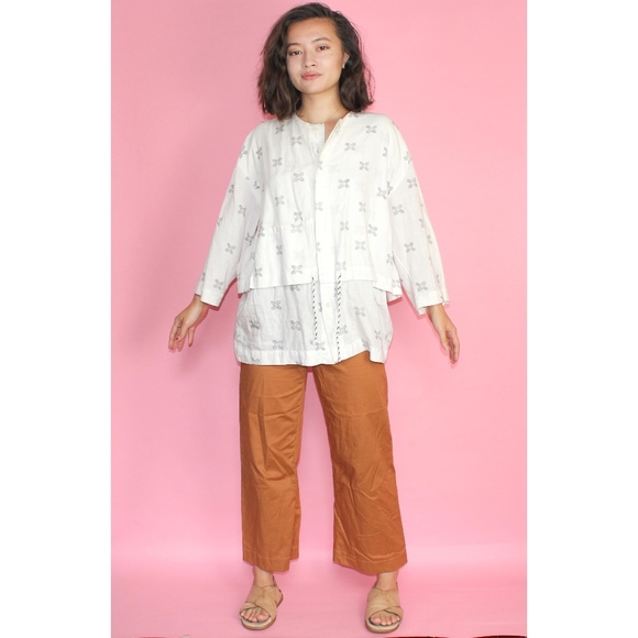 Henrik Vibskov Tops - (348) Henrik Vibskov Block Printed Blouse